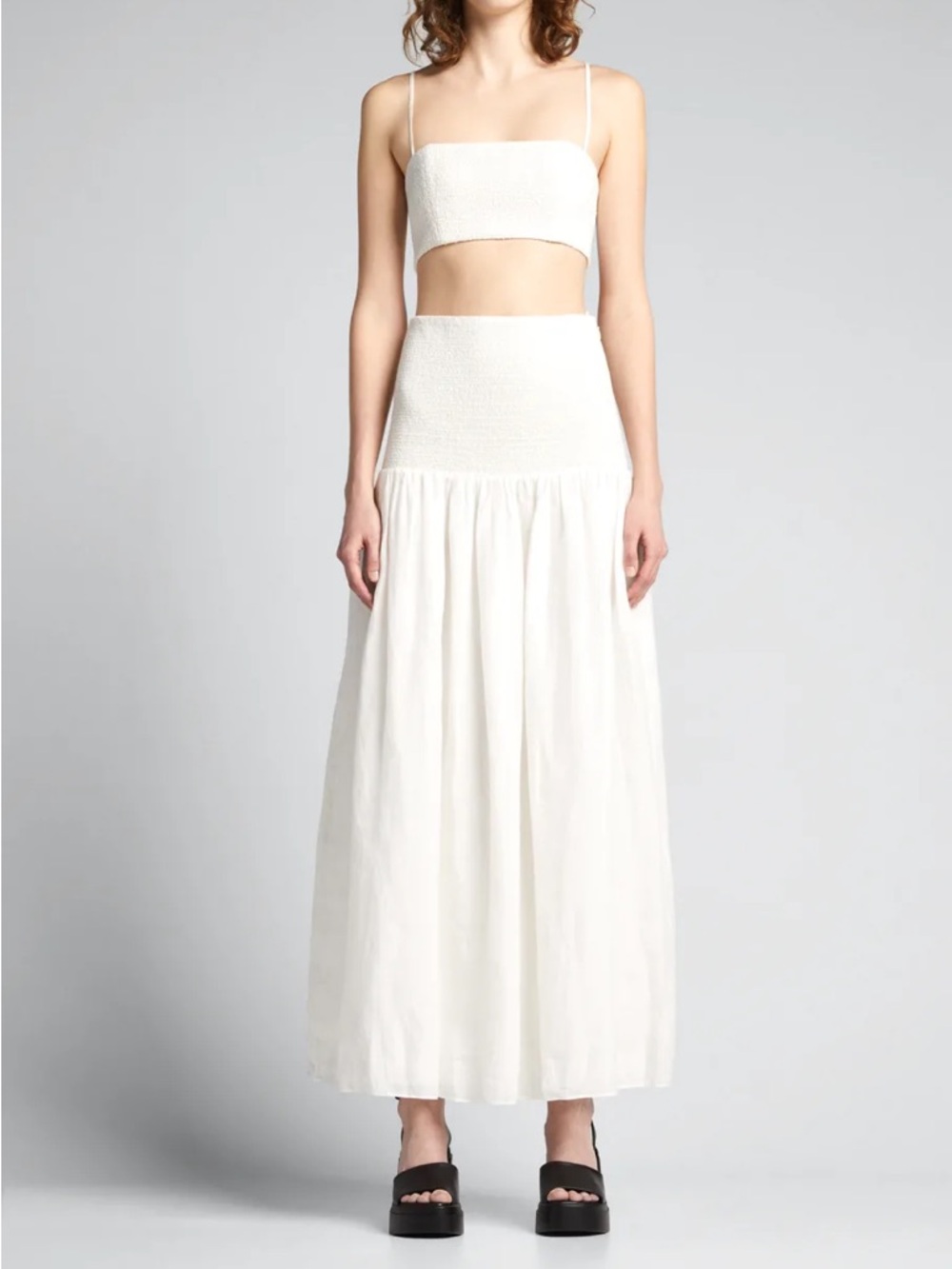 SIR. NWT white Diana smocked
Maxi skirt bergdorf Goodman